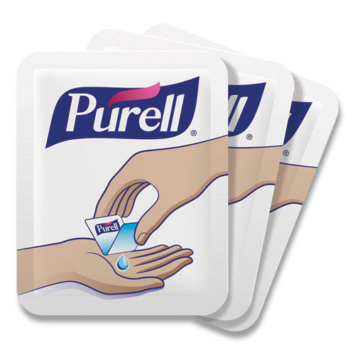 PURELL® Single Use Advanced Gel Hand Sanitizer, 1.2 mL, Packet, Clear, 2,000/Carton