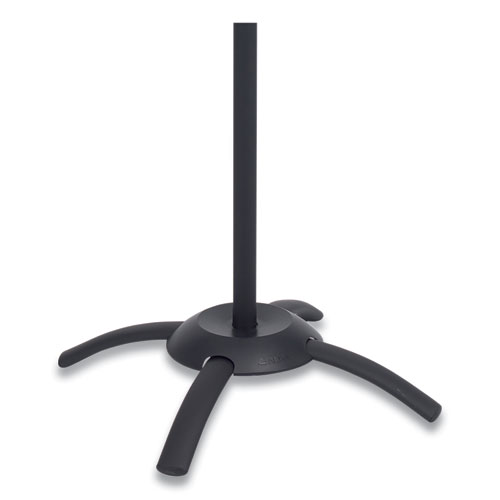 Image of CLEO Coat Stand, Stand Alone Rack, Ten Knobs, Steel/Plastic, 19.75w x 19.75d x 68.9h, Black