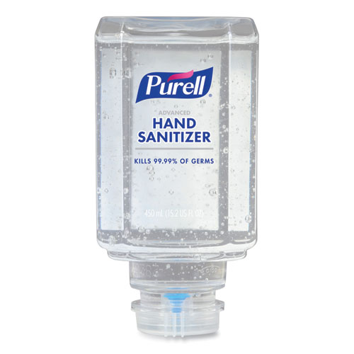 PURELL® Advanced Gel Hand Sanitizer, Clean Scent, For ES1, 450 mL Refill, Clean Scent, 6/Carton