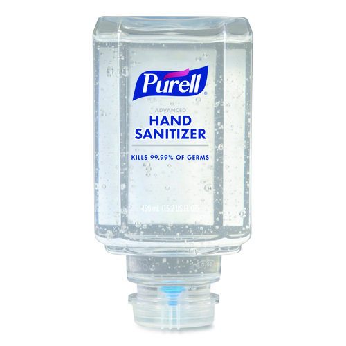 ADVANCED GEL HAND SANITIZER, CLEAN SCENT, FOR ES1, 450 ML REFILL, 6/CARTON