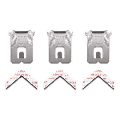 Image of Claw Drywall Picture Hanger, Stainless Steel, 45 lb Capacity, 3 Hooks and 3 Spot Markers