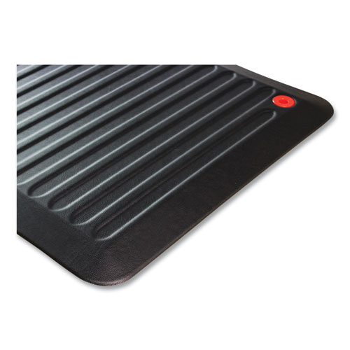 Image of Floortex® Afs-Tex 6000X Anti-Fatigue Mat, Rectangular, 23 X 67, Midnight Black
