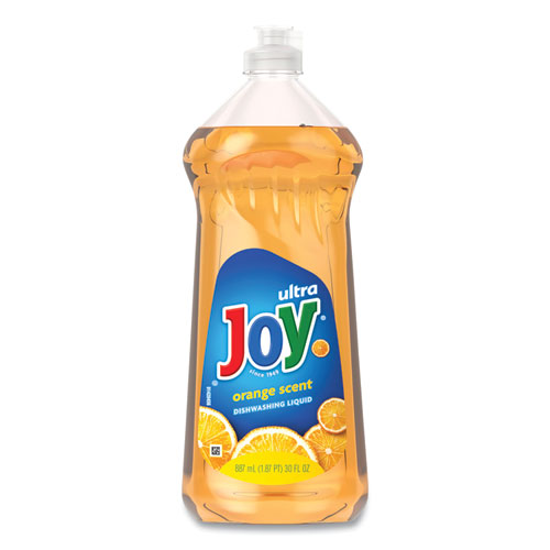 Joy® Ultra Orange Dishwashing Liquid, Orange Scent, 30 oz Bottle, 10/Carton