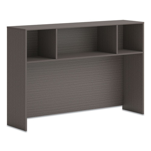 HON® Mod Desk Hutch, 3 Compartments, 60w x 14d x 39.75h, Slate Teak