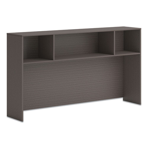 HON® Mod Desk Hutch, 3 Compartments, 72w x 14d x 39.75h, Slate Teak