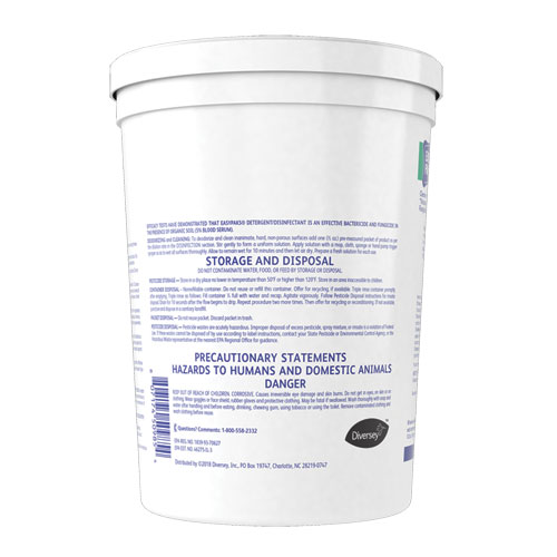 Image of Easy Paks® Detergent/Disinfectant, Lemon Scent, 0.5 Oz Packet, 90/Tub, 2 Tubs/Carton