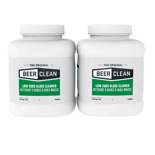Diversey™ Beer Clean Glass Cleaner, Unscented, Powder, 4 Lb. Container