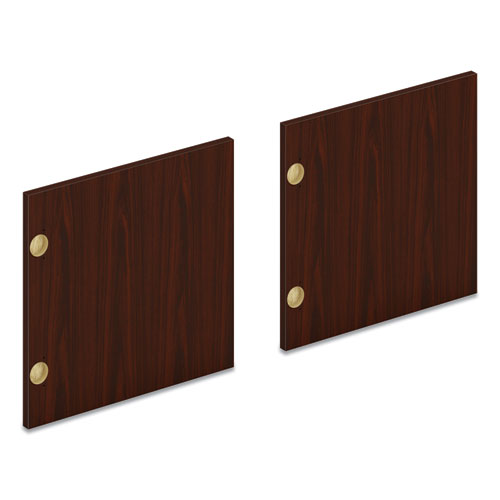 Mod Laminate Doors for 48"W Mod Desk Hutch, 15.87 x 14.83, Traditional Mahogany, 3/Carton