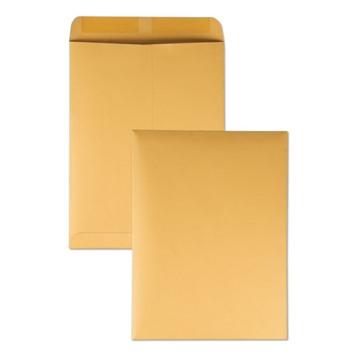 Catalog Envelope, 28 lb Bond Weight Kraft, #12 1/2, Square Flap, Gummed Closure, 9.5 x 12.5, Brown Kraft, 250/Box