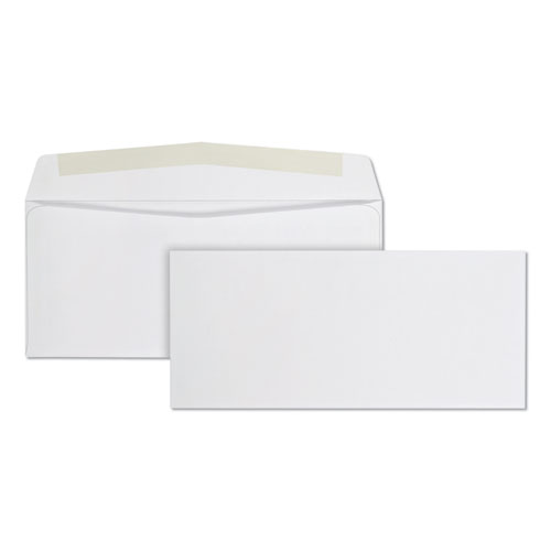 Business Envelope, 10, Commercial Flap, Gummed Closure, 4.13 x 9.5, White, 500/Box