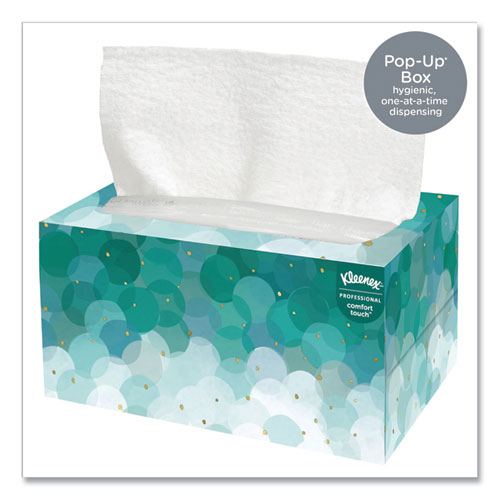 Image of Kleenex® Ultra Soft Hand Towels, Pop-Up Box, 1-Ply, 8.9 X 10, White, 70/Box, 18 Boxes/Carton