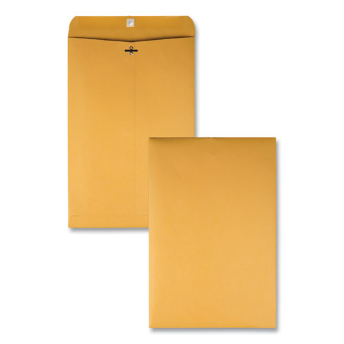 Clasp Envelope, 32 lb Bond Weight Kraft, #15, Square Flap, Clasp/Gummed Closure, 10 x 15, Brown Kraft, 100/Box