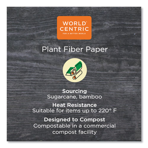 Image of World Centric® No Tree Paper Bowls, 8 Oz, 3.4" Diameter X 2.3"H, Natural, Sugarcane, 1,000/Carton