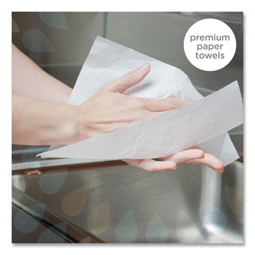 Image of Ultra Soft Hand Towels, POP-UP Box, 8.9 x 10, White, 70/Box, 18 Boxes/Carton