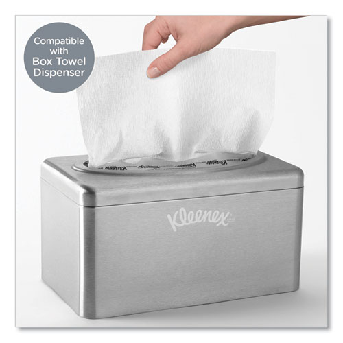 Image of Kleenex® Ultra Soft Hand Towels, Pop-Up Box, 1-Ply, 8.9 X 10, White, 70/Box, 18 Boxes/Carton