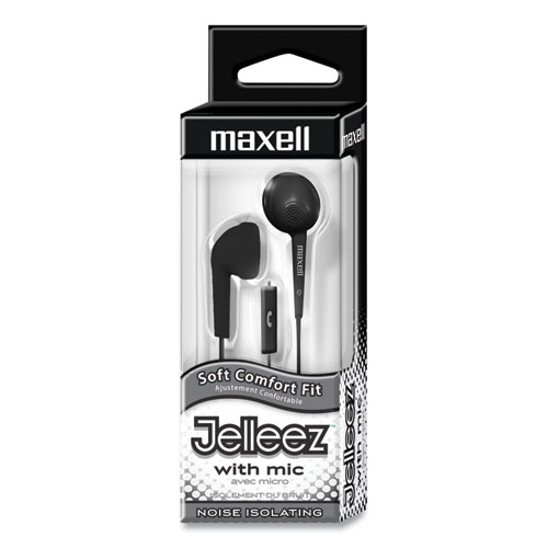 Image of Jelleez Earbuds, 4 ft Cord, Black