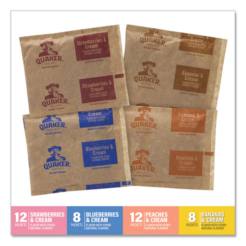 Instant Oatmeal, Assorted Varieties, 1.05 oz Packet, 40/Box