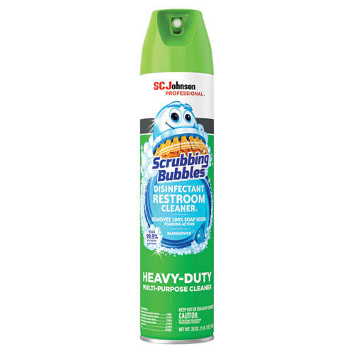 Scrubbing Bubbles® Disinfectant Restroom Cleaner II, Rain Shower Scent, 25 oz Aerosol Spray