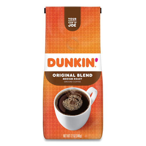 Image of Dunkin Donuts® Original Blend Coffee, Dunkin Original/Polar Peppermint, 12 Oz/11 Oz Bag, 2/Pack, Ships In 1-3 Business Days
