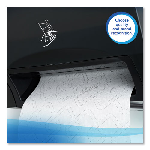 Image of Scott® Essential High Capacity Hard Roll Towel, 1-Ply, 8" X 950 Ft, White, 6 Rolls/Carton