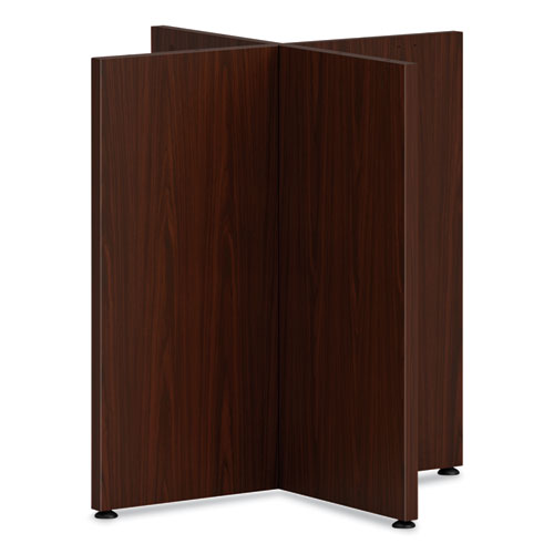Mod X-Base for 42" Table Tops, 27.48w x 27.48d x 28h, Traditional Mahogany