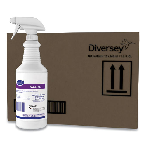 Oxivir TB One-Step Disinfectant Cleaner, 32 oz Bottle, 12/Carton