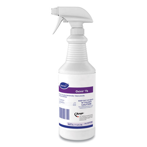 Oxivir TB One-Step Disinfectant Cleaner, 32 oz Bottle, 12/Carton