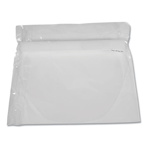 Image of Deflecto® Disposable Face Shield, 13 X 10, Clear, 100/Carton