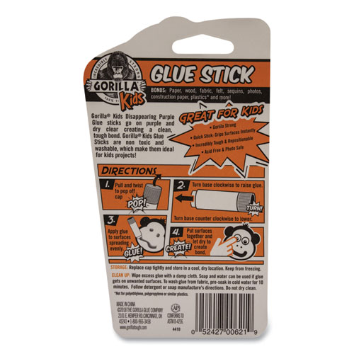 Image of School Glue Sticks, 0.21 oz/Stick, Dries Clear, 12 Sticks/Box