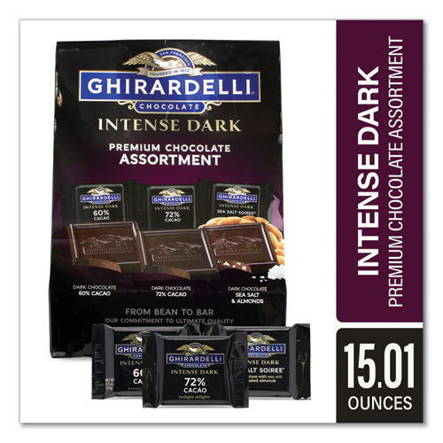 Ghirardelli® Intense Dark Chocolate Premium Collection, 15.01 oz Bag, Ships in 1-3 Business Days