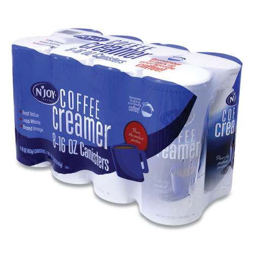 Non-Dairy Coffee Creamer, 16 oz Canister, 8/Carton, Ships in 1-3 Business Days