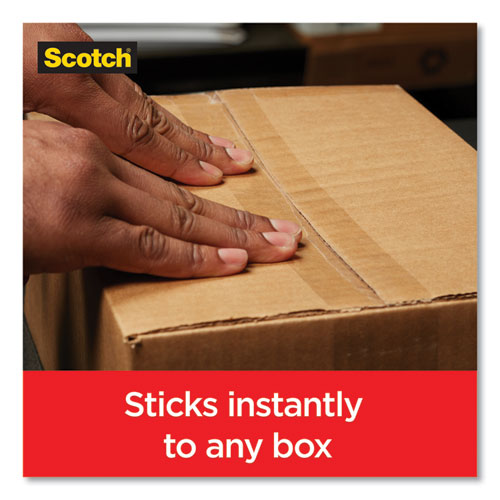 Image of Scotch® Box Lock Shipping Packaging Tape With Dispenser, 3" Core, 1.88" X 54.6 Yds, Clear, 4/Pack