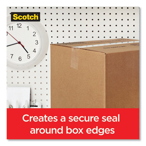 Image of Scotch® Box Lock Shipping Packaging Tape, 1.5" Core With Dispenser, 1.88" X 22.2 Yds, Clear, 6/Pack