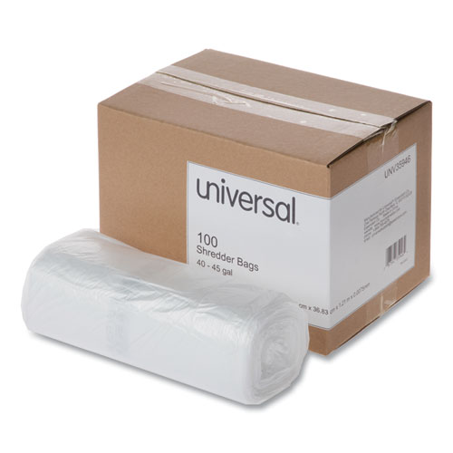 Universal® High-Density Shredder Bags, 40-45 Gal Capacity, 100/Box