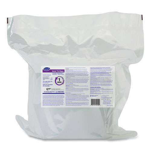 Diversey™ Oxivir Tb Disinfectant Wipes Refill, 11 X 12, Unscented, White, 160 Wipes/Refill Pouch, 4 Refill Pouches/Carton