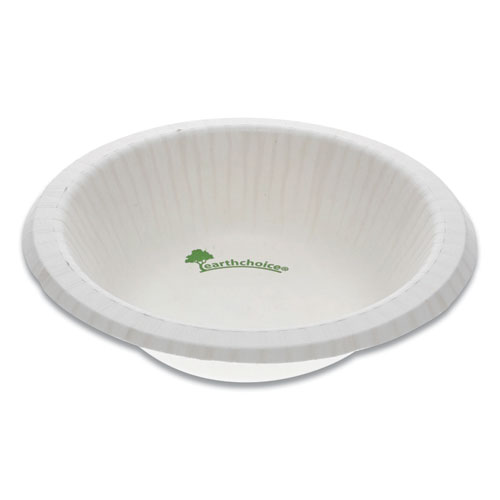Pactiv EarthChoice Pressware Compostable Dinnerware, Bowl, 12 oz, White, 750/Carton