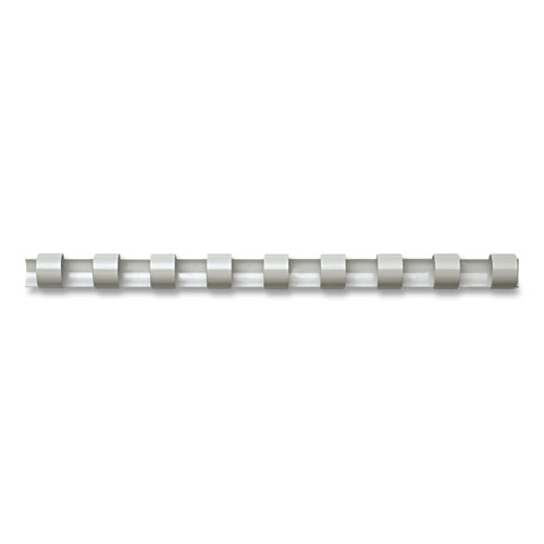 Image of Fellowes® Plastic Comb Bindings, 1/4" Diameter, 20 Sheet Capacity, White, 100/Pack