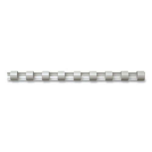 Plastic Comb Bindings, 5/16" Diameter, 40 Sheet Capacity, White, 100/Pack