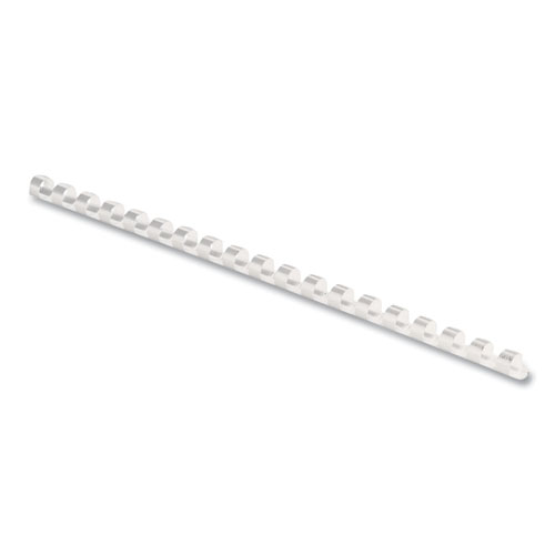 Image of Plastic Comb Bindings, 5/16" Diameter, 40 Sheet Capacity, White, 100/Pack