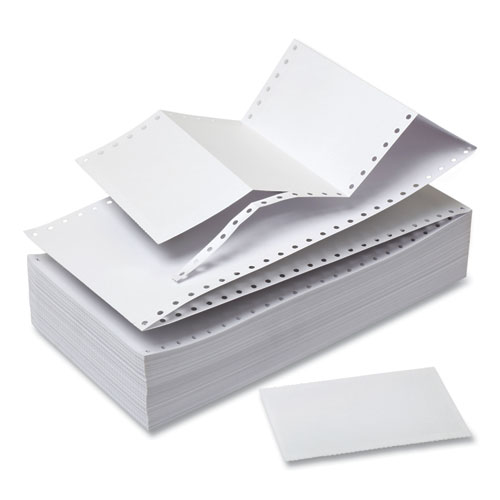 Continuous Unruled Index Cards, 3 x 5, White, 4,000/Carton