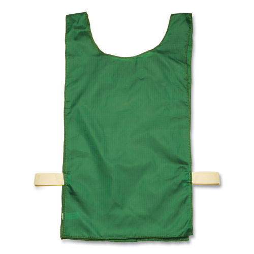 Image of Heavyweight Pinnies, Nylon, One Size, Green, 1/Dozen