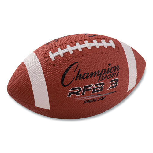 Champion Sports Rubber Sports Ball, For Football, Junior Size, Brown