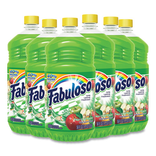 Image of Fabuloso® Multi-Use Cleaner, Passion Fruit Scent, 56 Oz, Bottle, 6/Carton