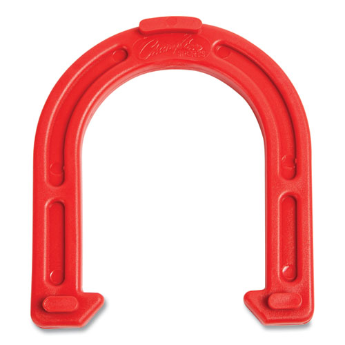 Image of Champion Sports Indoor/Outdoor Rubber Horseshoe Set, 4 Rubber Horseshoes, 2 Rubber Mats, 2 Plastic Dowels