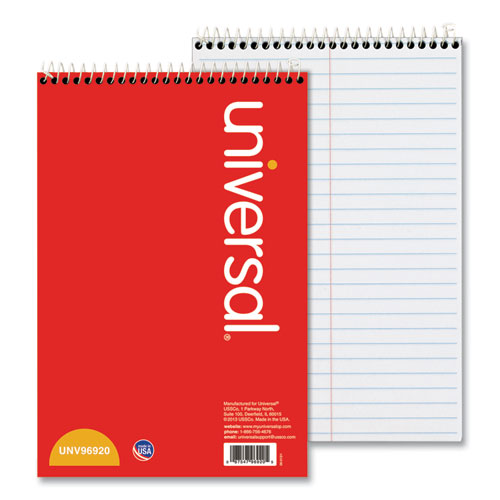 Image of Steno Pads, Gregg Rule, Red Cover, 80 White 6 x 9 Sheets, 6/Pack