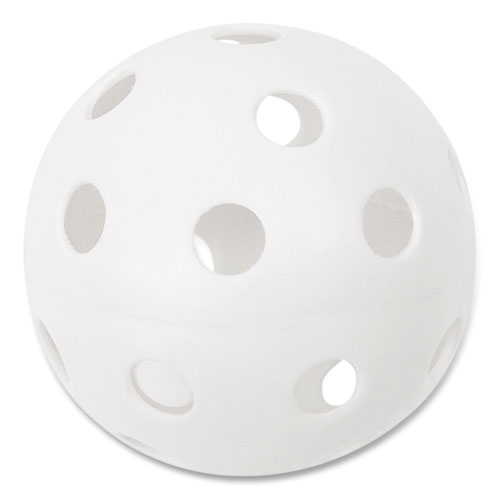 Image of Champion Sports Plastic Baseballs, 9" Diameter, White, 12/Set