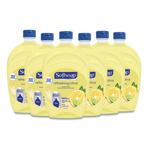 Liquid Hand Soap Refill, Fresh Citrus, 50 oz Bottle, 6/Carton