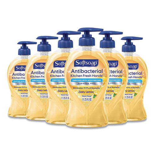Image of Softsoap® Antibacterial Hand Soap, Citrus, 11.25 Oz Pump Bottle, 6/Carton