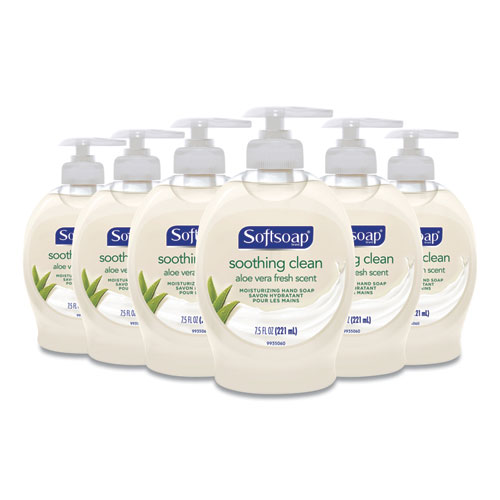 Image of Softsoap® Moisturizing Hand Soap, Aloe, 7.5 Oz Bottle, 6/Carton