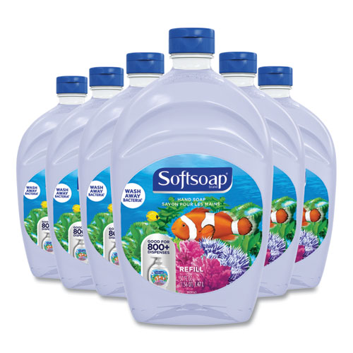 Image of Softsoap® Liquid Hand Soap Refills, Fresh, 50 Oz, 6/Carton